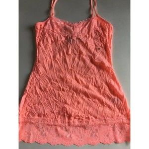 Women's MAURICES Peach/Tangerine SHIRT Sz XS NWT Crinkle Cami